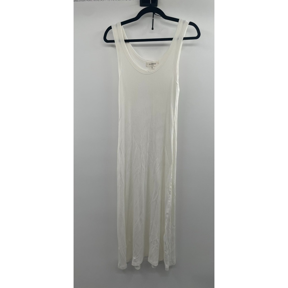 NWOT L-Space Tank Dress Women's Medium White Pullover Scoop Neck Sleeveless